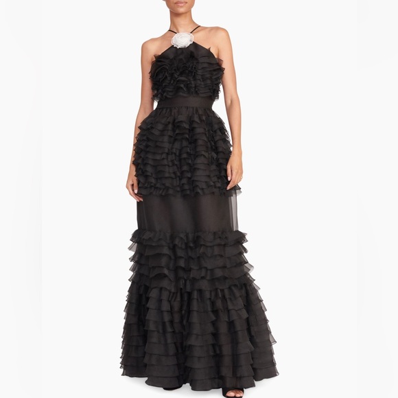 STAUD Dresses & Skirts - Staud
Florian Tiered Ruffle Halter Gown